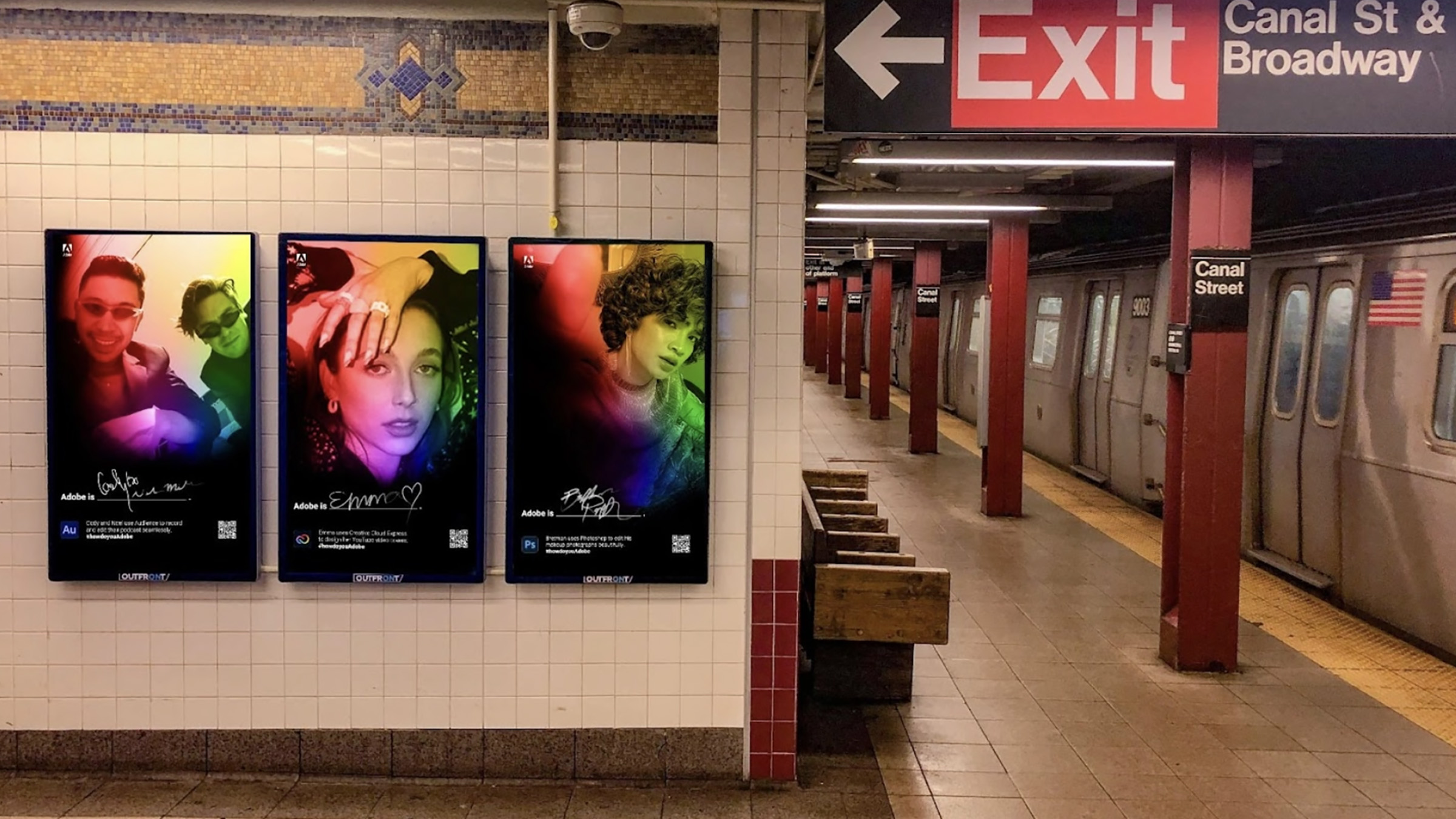 Adobe is Emma — out-of-home billboard for Emma Chamberlain